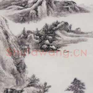 黄宾虹《池阳旧作》国画山水作品图片鉴赏