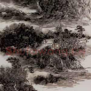黄宾虹《严陵胜景》国画山水作品图片鉴赏