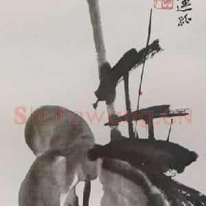 近现代 张大千《芭蕉图》国画花鸟作品图片鉴赏