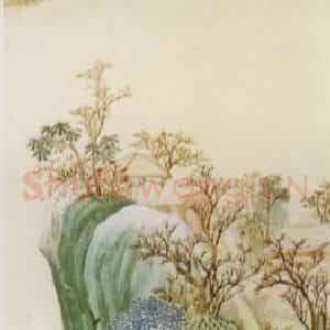 近现代 张大千《临杨升峒关蒲雪图》国画山水作品图片鉴赏