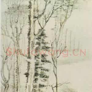 近现代 张大千《苏长公行吟图》国画山水作品图片鉴赏