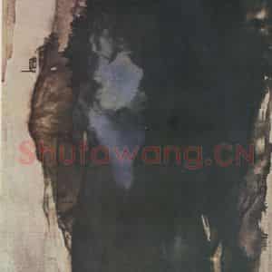 近现代 张大千《泼色山水》国画山水作品图片鉴赏