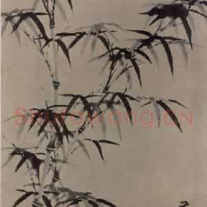 元代 柯九思《墨竹图轴》国画花鸟作品图片鉴赏