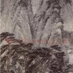 元代 王蒙《春山读书图轴》国画综合作品图片鉴赏
