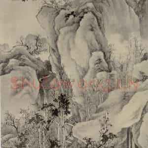 明代 唐寅《春山伴侣图轴》国画综合作品图片鉴赏
