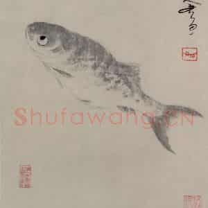 清代 朱耷《鱼图册》国画花鸟作品图片鉴赏
