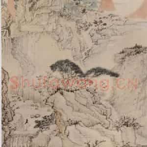 清代 原济《细雨虬松图轴》国画综合作品图片鉴赏