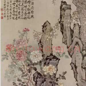 清代 李鳝《城南春色图轴》国画花鸟作品图片鉴赏