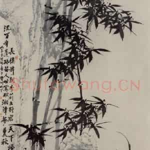 清代 罗聘《湘潭秋意图轴》国画花鸟作品图片鉴赏