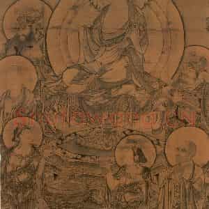 宋代 宋人《画如来说法图》国画人物作品图片鉴赏