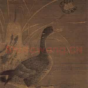 宋代 宋人《秋荷野凫图》国画花鸟作品图片鉴赏