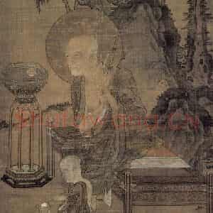 宋代 李嵩《画罗汉》国画人物作品图片鉴赏