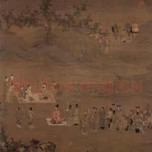 宋代 陈居中《文姬归汉图》国画人物作品图片鉴赏