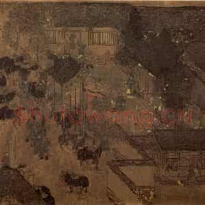 宋代 李唐《文姬归汉图》国画综合作品图片鉴赏