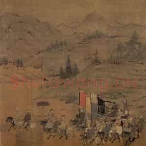 宋代 李唐《文姬归汉图》国画综合作品图片鉴赏