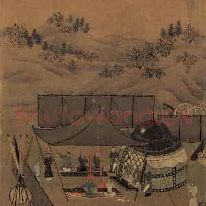 宋代 李唐《文姬归汉图》国画综合作品图片鉴赏