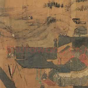 宋代 李唐《文姬归汉图》国画综合作品图片鉴赏