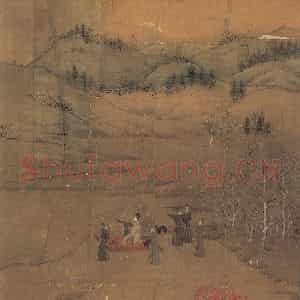 宋代 李唐《文姬归汉图》国画综合作品图片鉴赏