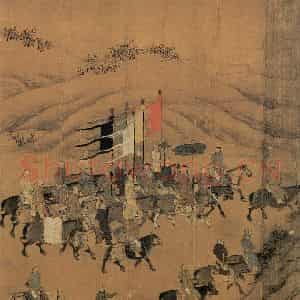 宋代 李唐《文姬归汉图》国画综合作品图片鉴赏