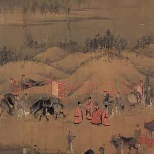宋代 李唐《文姬归汉图》国画综合作品图片鉴赏
