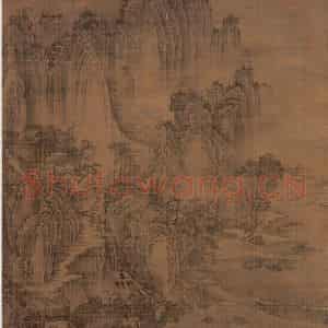 五代梁 荆浩《匡庐图》国画山水作品图片鉴赏