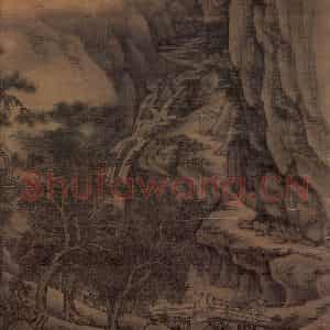 五代南唐 董源《洞天山堂》国画山水作品图片鉴赏