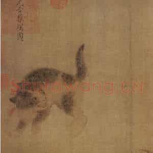 北宋 易元吉《侯猫图》国画作品图片鉴赏
