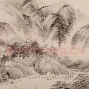 清代 恽寿平《仿古山水》国画山水作品图片鉴赏
