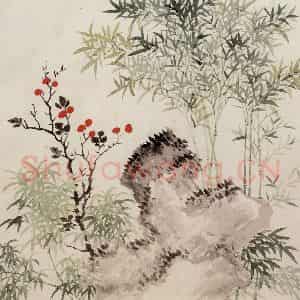 清代 恽寿平《山水》国画山水作品图片鉴赏