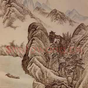 清代 吴历《橅宋元人山水》国画山水作品图片鉴赏