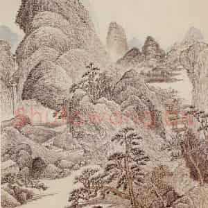 清代 吴历《橅宋元人山水》国画山水作品图片鉴赏