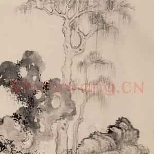 清代 恽寿平《画湖山小景》国画山水作品图片鉴赏