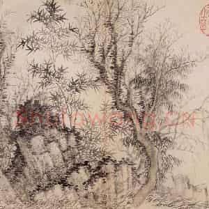 清代 恽寿平《写生墨妙》国画山水作品图片鉴赏