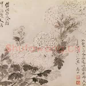 清代 恽寿平《写生花卉》国画花鸟作品图片鉴赏