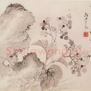 清代 恽寿平《写生花卉》国画花鸟作品图片鉴赏