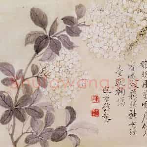 清代 恽寿平《写生花卉》国画花鸟作品图片鉴赏