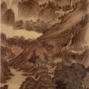 清代 高其佩《山水》国画山水作品图片鉴赏