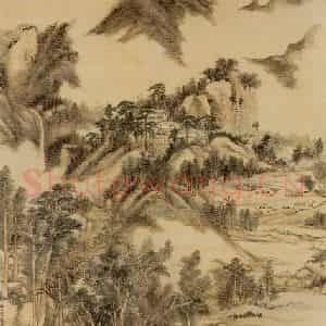清代 王原祁《云山无尽图》国画山水作品图片鉴赏