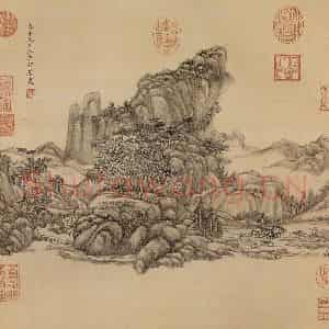 清代 王原祁《画山水》国画山水作品图片鉴赏