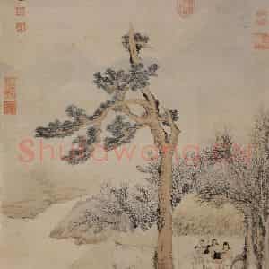 明代 刘原起《岁朝丰乐图》国画综合作品图片鉴赏