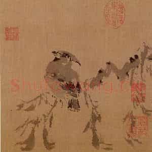 明代 孙龙《写生》国画花鸟作品图片鉴赏