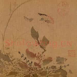 明代 孙龙《写生》国画花鸟作品图片鉴赏