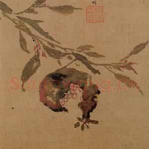明代 孙龙《写生》国画花鸟作品图片鉴赏