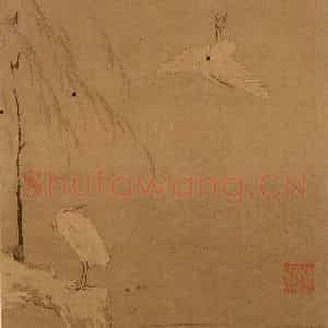 明代 孙龙《写生》国画花鸟作品图片鉴赏