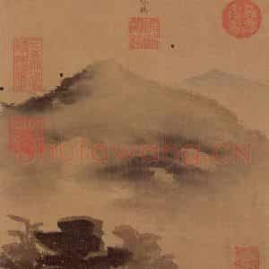 明代 孙龙《写生》国画山水作品图片鉴赏