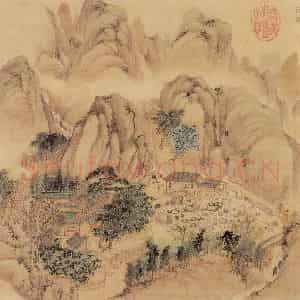 明代 周用《书新安十景图》国画综合作品图片鉴赏