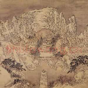 明代 周用《书新安十景图》国画综合作品图片鉴赏
