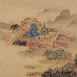 明代 周用《书新安十景图》国画综合作品图片鉴赏