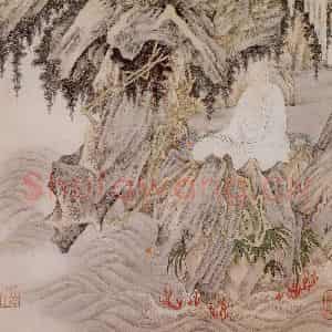 明代 丁云图《罗汉》国画人物作品图片鉴赏