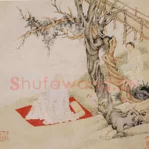 明代 丁云图《罗汉》国画人物作品图片鉴赏